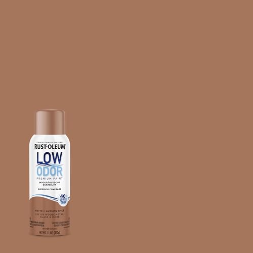 Image of Rust-Oleum Low Odor Premium Spray Paint, 11 oz, Matte Autumn Spice, 6 Pack