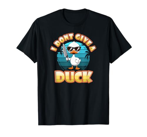 Cute Duck Quack Sunglasses Knife Boss Kitchen Chef Camiseta