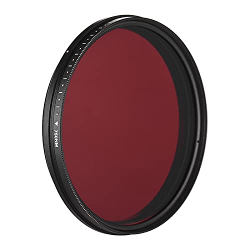 Filtro infrarrojo ajustable para cámara DSLR de 82 mm variable 5