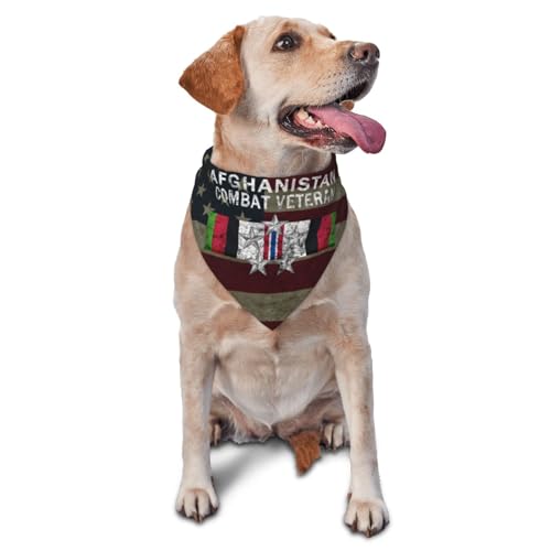 US Army O-10 General of The Army O10 Afghanistan Combat Veteran Dog Scarf Pet Bandana Cat Pet Bibs