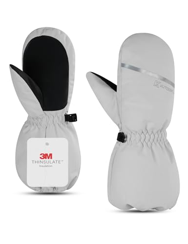 KUTOOK SF508 Kinder Winter Fäustlinge Silber