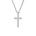 Swarovski Insigne pendant, Pavé, Cross, Clear, Rhodium Finished