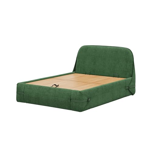 Image of Wakefit Hibernis Queen Size Hydraulic Storage Upholstered Bed