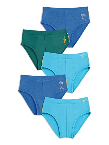Image of XY Life Scribbles Modal Briefs for Boys, Relaxed Fit, Solid