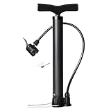 FALOFALO 自転車 空気入れ 小型 軽量 コンパクト 仏式 米式 英式 バルブ対応 ボール 浮き輪にも ソケット付属