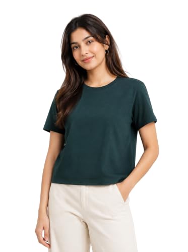 Image of Women's Plain Cotton T-Shirt