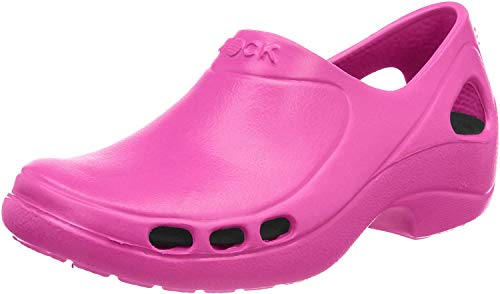 WOCK EVERLITE Open, Zapato Cerrado Lavable e Muy Ligero, Zueco Sanitario de Trabajo Fucsia, Calzado Mujer e Hombre, Rango de tamaño de 35-47 Cover