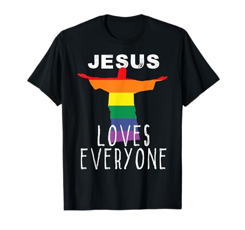Christians Supporting LGBT Gay Rights Jesus Loves Everyone T-Shirt