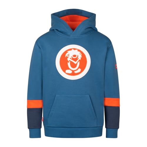 Trollkids Kids Troll Sweater XT 128, Nordic Blue