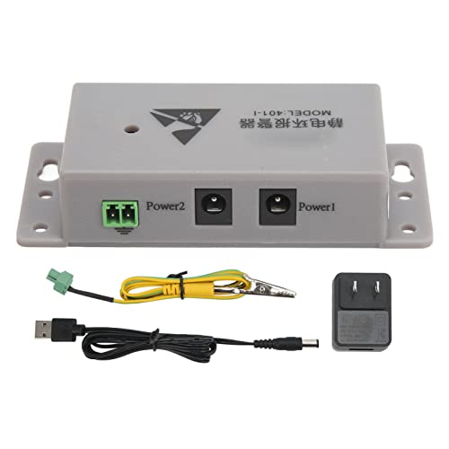 Image of ESD Wrist Strap Monitor, Sensitive Real Time Grounding Alarm Monitor for Electronics Workbench Plastic Stainless Steel US Plug 100 to 240V 1 Set