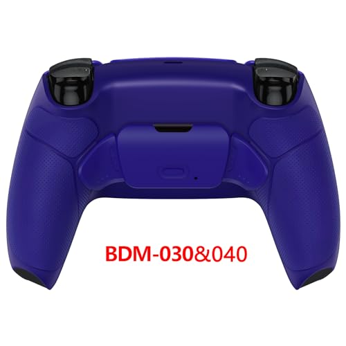 eXtremeRate Cobalt Blue Rubberized Grip Programable Rise Remap Kit for PS5 Controller BDM-030 040 050 Models, Upgrade Board & Redesigned Back Shell & Back Buttons for PS5 Controller