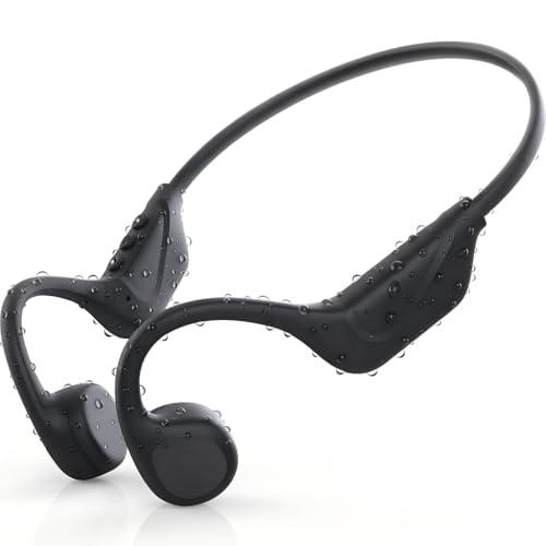 Open Ear Blutooth Headphone with Mic Bone Conduction Headphones Running headphones IPX5 Waterproof 9H Playtime for Running and Other sports