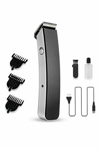 Image of Rechargeable Beard Trimmer for Men Cordless Hair Clipper | Stainless Steel Blades | 3 Comb Attachments | 130 Min Runtime Grooming Trimmer | ALI SHIPPING