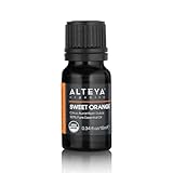 alteya olio di arancia dolce biologico (citrus aurantium dulcis) 10 ml - olio essenziale di arancia dolce naturale 100% certificato usda