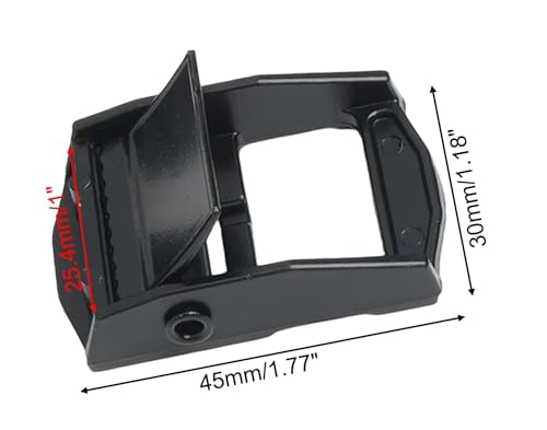 Hebilla de zamak de 25mm amarre de carga pesada organizador 6