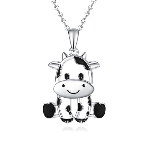 Collier vache des Highlands en argent 925, un bijou finement ciselé