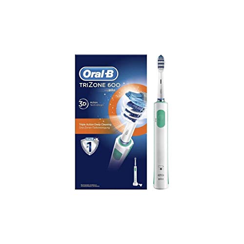 Oral-B TriZone 600 Pro - Cepillo de dientes eléctrico para cepillo de dientes eléctrico, color blanco y verde
