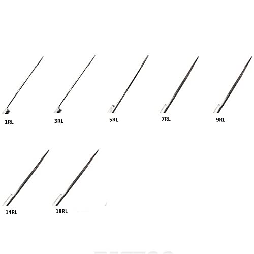 Pirate Face Tattoo 50 Pcs Professional Disposable Tattoo Needles Round Shader (3Rs) #TOP1