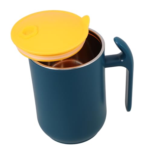 ROMISBABA Taza de Acero Inoxidable Doble Capa con Tapa Hermética y Asa Taza Portátil para Oficina y Hogar Capacidad Color Verde Oscuro ROMISBABA Taza de Acero Inoxidable Doble Capa con Tapa Hermética y Asa Taza Portátil para Oficina y Hogar Capacidad Color Verde Oscuro