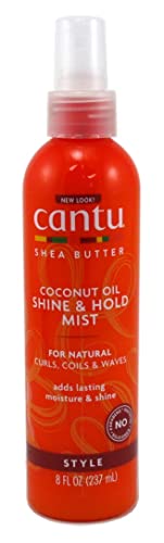 Cantu Natural Hair Coconut Oil Shine And Hold Mist 8.4oz Spry (6 Pack)