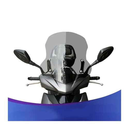 EIORRIMEQE �X�Y�L UY125 Haojue Afr125 Uy 125 �o�C�N�p �E�C���h�V�[���h �����\ �I�[�g�o�C�p ���h �E�C���h�V�[���h(Grey 40cm)