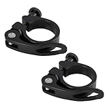 2 Pièces Collier de Selle de Vélo en Alliage d’Aluminium, Pince de Serrage pour Tige de Se...