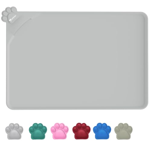 Yuntrav Silicone Pet Food Mat Dog Cat Waterproof Spill Proof