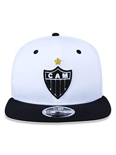 BONE 950 ORIGINAL FIT ATLETICO MINEIRO FUTEBOL ABA RETA SNAPBACK BRANCO NEW ERA