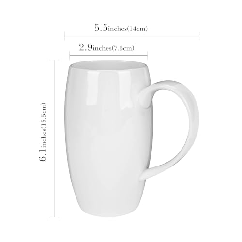 Taza grande de porcelana fina de 22oz para café miniatura 2