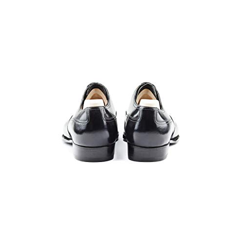 Costoso-Italiano-Goodyear-Welted-Wyre-Forest-Mens-Black-Leather-with-Croc-Print-Formal-Lace-Up-Toe-Cap-Wingtip-Oxford-Shoes-with-Violin-Leather-Sole