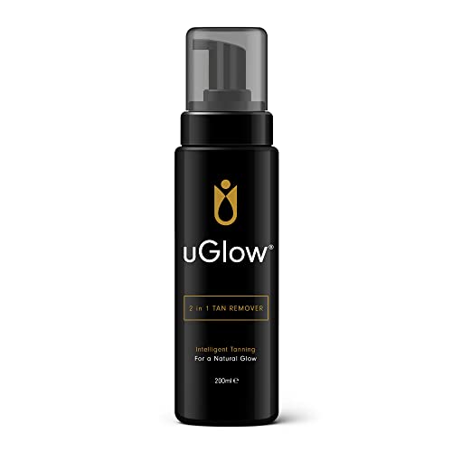 uGlow 2 in 1 Tan Preparation/Eraser Quick Easy Fake Tan Removal Foam, 1 ml (Pack of 1)
