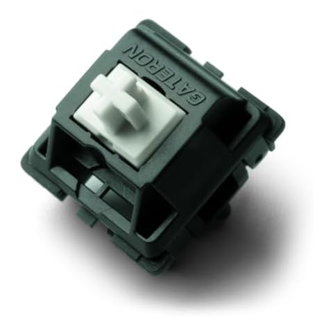 Gecko Silent Pre Lubed Linear Keyboard Switches 5 Pin PCB Mount Switches (18 Pcs) Cover