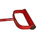 Myskuasin 11”Red Hay Hooks 47010500 - Heavy Duty Bale Mover Tool for Horses, Livestock Feeding, Durable Steel Rust-Resistant Design with Ergonomic Grip，4pack