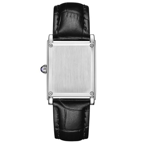 Image of Poshi Sanda Premium White Brass Sqaure Dial Watch | 200mm Rose Gold Stainless Steel Strap Quartz Watch for Women