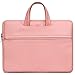 BIGFOX 13-14 Pulgadas Bolsa para Ordenador portátil de Oficina para Mujer con asa, Bolsa portátil y Tableta de Piel sintética Impermeable, Funda Protectora superfina, maletín de Transporte, Rosa