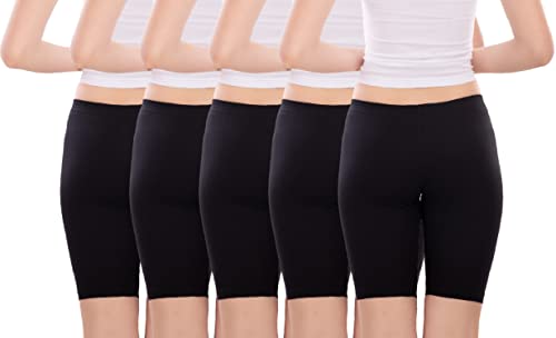 Image of Pure Cotton Women's Cycling Shorts Pack of 5