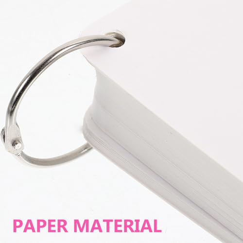 Tarjetas didácticas en blanco Artibetter con anillas para estudiar en el aula 3