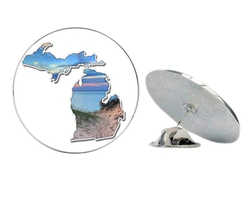 Michigan Dunes Lake Beautiful Sunset Metal 0.75