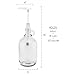 Cornucopia Brands Half Gallon Glass Pump Dispenser Bottle, 64-Ounce Jug w/Pump for Sauces, Syrups, Soaps and More