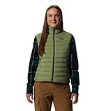 Mountain Hardwear Women's Deloro Down Vest, Light Cactus, Large