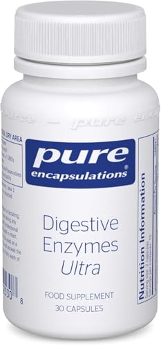 Pure Encapsulations Digestive Enzymes Ultra - Vegetarian Digestive Enzyme Supplement to Support Protein, Carb, Fiber, and Dairy Digestion* - 180 Capsules