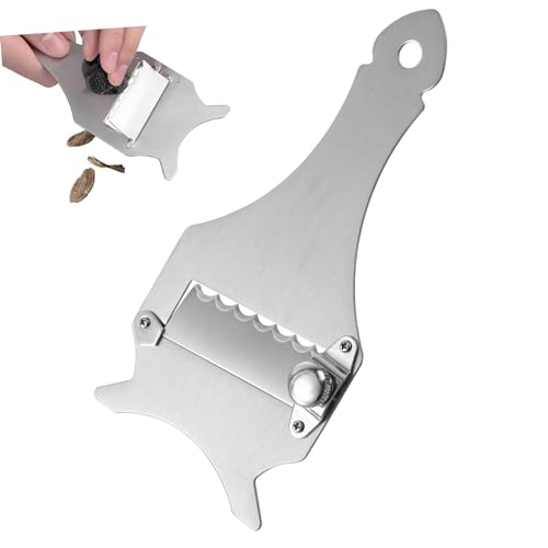 Veemoon Mandoline à Truffe en Acier Inoxydable - Râpe à Chocolat Et Truffe - Trancheuse Précise pour Une Découpe Parfaite