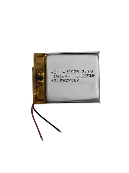 KP-402025 3.7V 150Mah 0.555Wh rechargeble Battery for Smart Watch, Bluetooth Speaker, DIY, Toys, Robotics, 150 mAh Battery 130 mAh (DB-2)-image-29