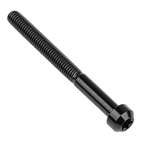 Image of Titanium Torx Square Head M6 x 10 15 20 25 30 35 40 45 50 60 65 70 80mm Screw Pack of 5 (Black, M6x65mm)