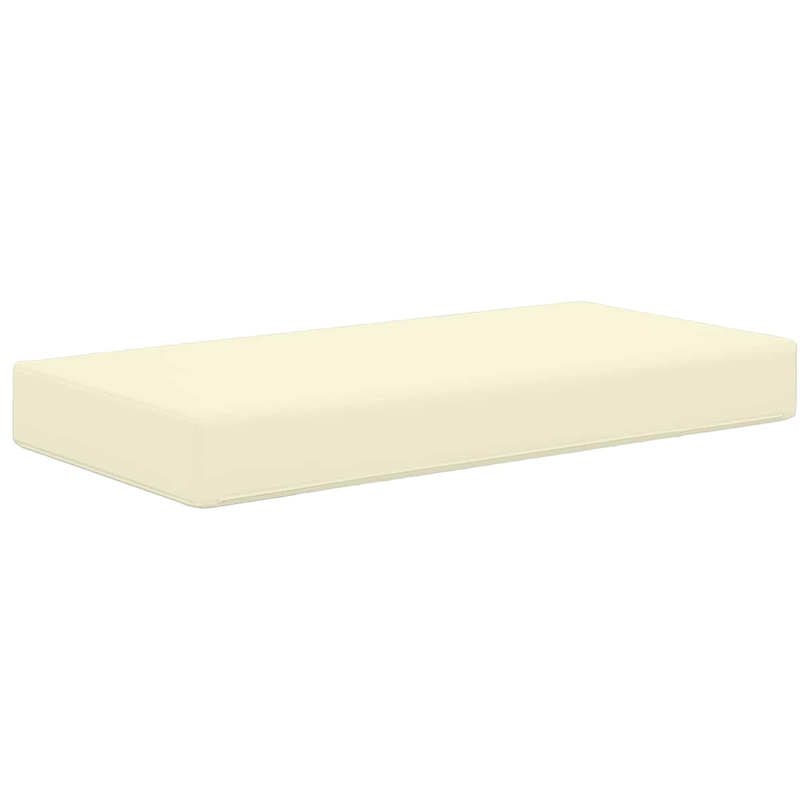 Outdoor Sitzkissen 80x40x8 cm Creme Bankauflage Gartenpolster