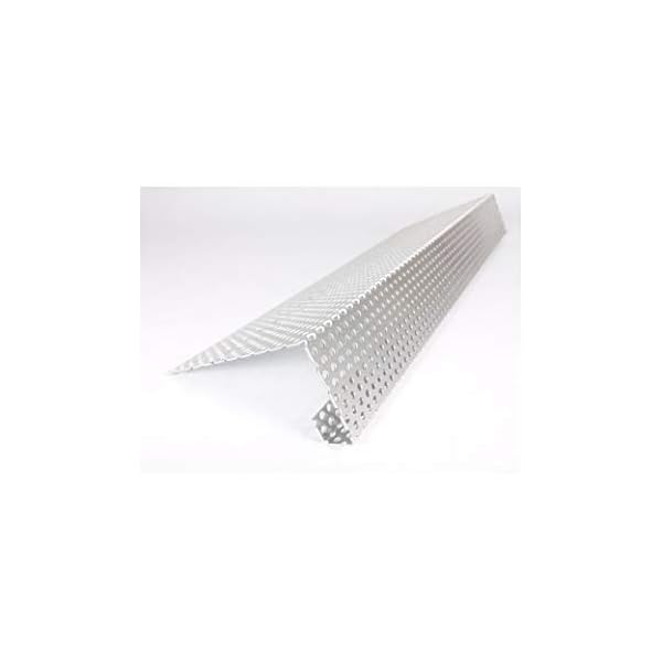 Kiesfangleisten Typ K1 aus Lochblech Rv3-5 Material wählbar (A=10 B=4 C=1,5 D=1cm, Alu-Lochblech Rv3-5 2m)