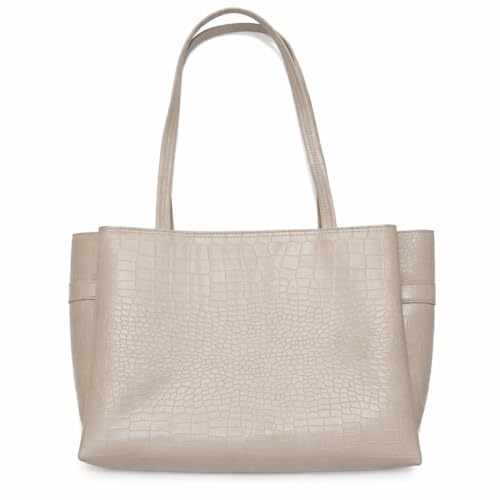 Image of Carrylux Large Capacity Croco Pattern Tote Bags For Womens Big Purses And Handbags Ladies Big Shoulder Bag
