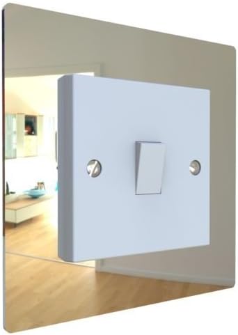 Displaypro Single, Double Light Switch Surround Acrylic Finger Plate Panel Plug Socket (Mirror - Single)