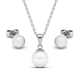 925 STERLING SILBER: Der elegante Damen-Schmuck ist absolut nickelfrei und besteht aus reinem Silber. PERLE: Besteht aus Perlmutt (