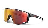 Julbo Fury Gafas de Sol, Negro/Rojo, Talla única Unisex Adulto